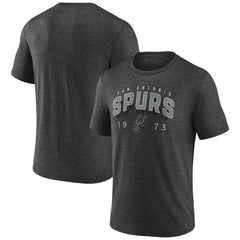 San Antonio Spurs Backboard Tri-Blend T-Shirt - Charcoal on sale