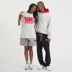 Atlanta Hawks Fear of God Unisex NBA x ESSENTIALS Pullover Hoodie - Heather Gray shop