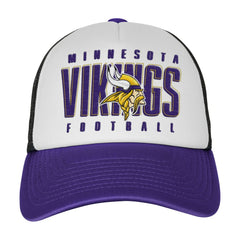Minnesota Vikings Youth Essentials Trucker Adjustable Hat - White/Purple online
