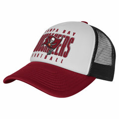 Tampa Bay Buccaneers Youth Essentials Trucker Adjustable Hat - White/Red discount