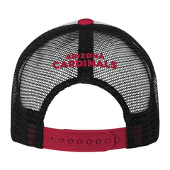 Arizona Cardinals Youth Essentials Trucker Adjustable Hat - White/Cardinal discount