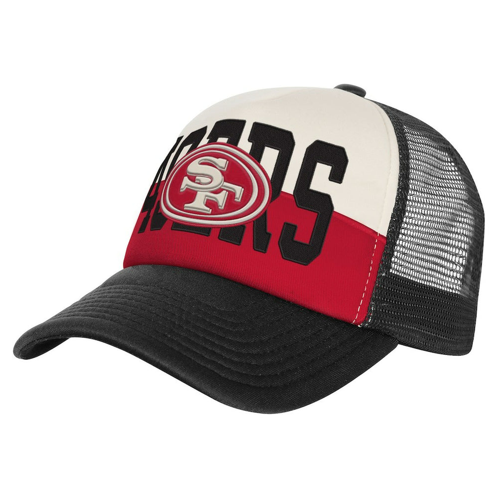 San Francisco 49ers Youth Modern Fan Trucker Adjustable Hat - White/Black sale