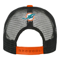 Miami Dolphins Youth Modern Fan Trucker Adjustable Hat - White/Orange sale
