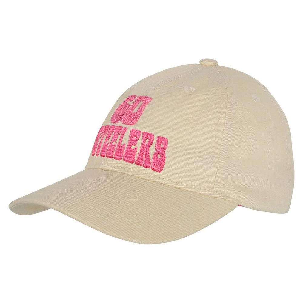 Pittsburgh Steelers Outerstuff Girls Youth Blitz Adjustable Hat - Cream on sale