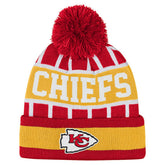 Kansas City Chiefs Outerstuff Youth Go Fast Cuffed Knit Hat with Pom - Red sale
