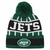 New York Jets Outerstuff Youth Go Fast Cuffed Knit Hat with Pom - Green discount