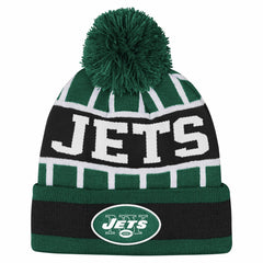 New York Jets Outerstuff Youth Go Fast Cuffed Knit Hat with Pom - Green discount