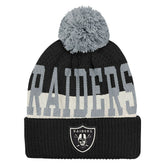 Las Vegas Raiders Outerstuff Youth Modern Fan Cuffed Knit Hat with Pom - Black cheap