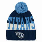 Tennessee Titans Outerstuff Youth Modern Fan Cuffed Knit Hat with Pom - Navy sale