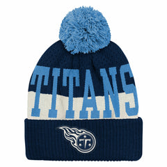 Tennessee Titans Outerstuff Youth Modern Fan Cuffed Knit Hat with Pom - Navy sale