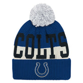 Indianapolis Colts Outerstuff Youth Modern Fan Cuffed Knit Hat with Pom - Royal online