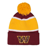 Washington Commanders Outerstuff Girls Let's Play Cuffed Knit Hat with Pom - Burgundy sale