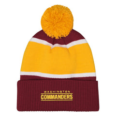 Washington Commanders Outerstuff Girls Let's Play Cuffed Knit Hat with Pom - Burgundy sale