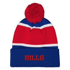 Buffalo Bills Outerstuff Girls Let's Play Cuffed Knit Hat with Pom - Royal on sale