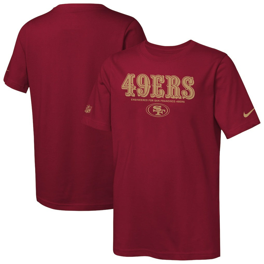 San Francisco 49ers Youth Sideline Team Issue T-Shirt - Scarlet | Nike discount