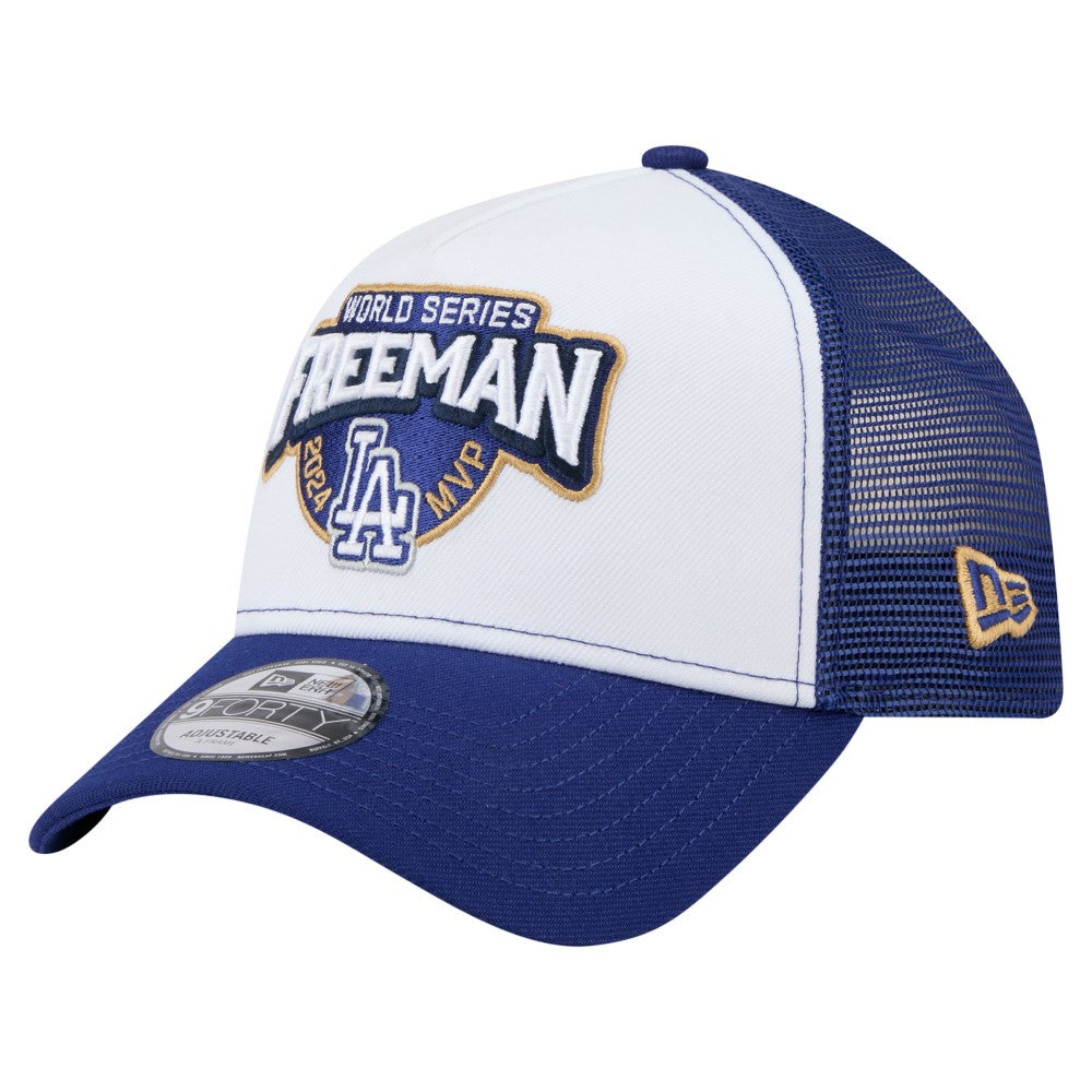 Freddie Freeman Los Angeles Dodgers 2024 World Series MVP 9FORTY Adjustable Hat - White | New Era
