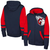 Cleveland Guardians Outerstuff Youth Stadium Colorblock Full-Zip Hoodie - Navy