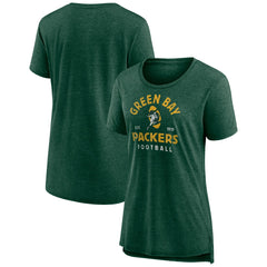 Green Bay Packers Women's Vintage Arch Tri-Blend T-Shirt - Green cheap