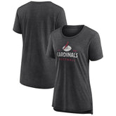 Arizona Cardinals Women's Vintage Arch Tri-Blend T-Shirt - Charcoal outlet