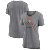 Cleveland Browns Women's Vintage Arch Tri-Blend T-Shirt - Gray on sale
