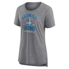 Detroit Lions Women's Vintage Arch Tri-Blend T-Shirt - Gray online