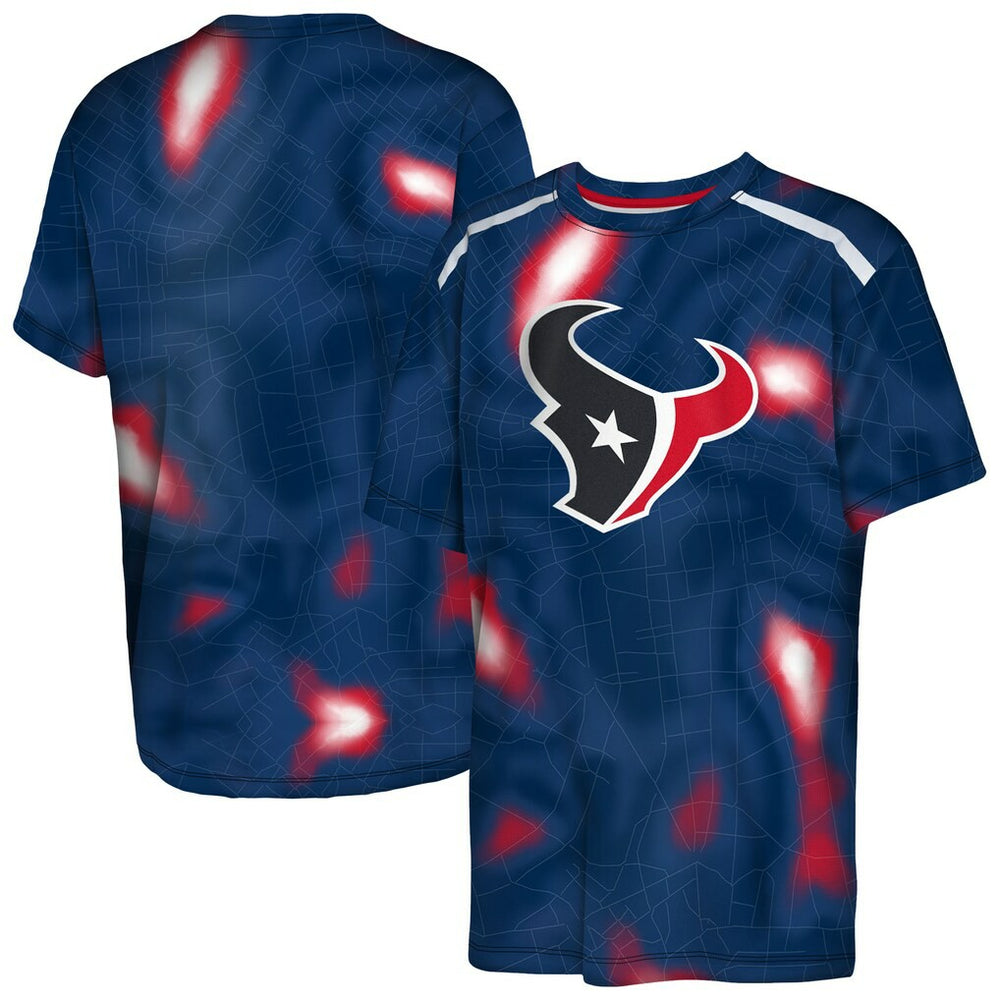 Houston Texans Outerstuff Youth End Zone Dri-Tek T-Shirt - Navy cheap