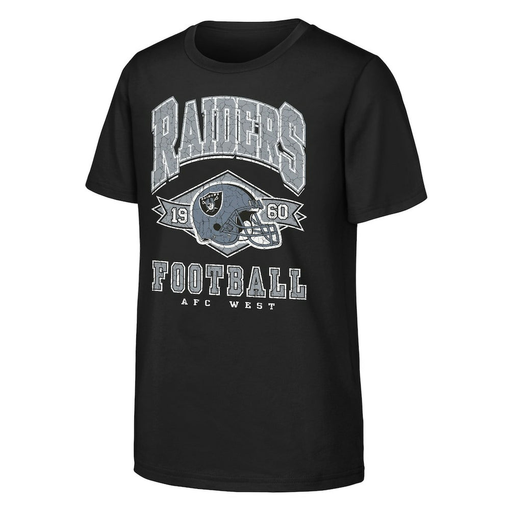 Las Vegas Raiders Outerstuff Youth Kick Off T-Shirt - Black cheap