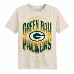 Green Bay Packers Outerstuff Youth Huddle T-Shirt - Cream sale