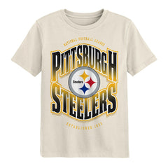Pittsburgh Steelers Outerstuff Youth Huddle T-Shirt - Cream cheap