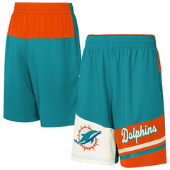 Miami Dolphins Youth Fandemonium Mesh Shorts - Aqua online