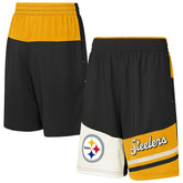Pittsburgh Steelers Youth Fandemonium Mesh Shorts - Black sale
