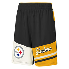 Pittsburgh Steelers Youth Fandemonium Mesh Shorts - Black sale