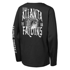 Atlanta Falcons Outerstuff Youth Rumble Long Sleeve T-Shirt - Black sale