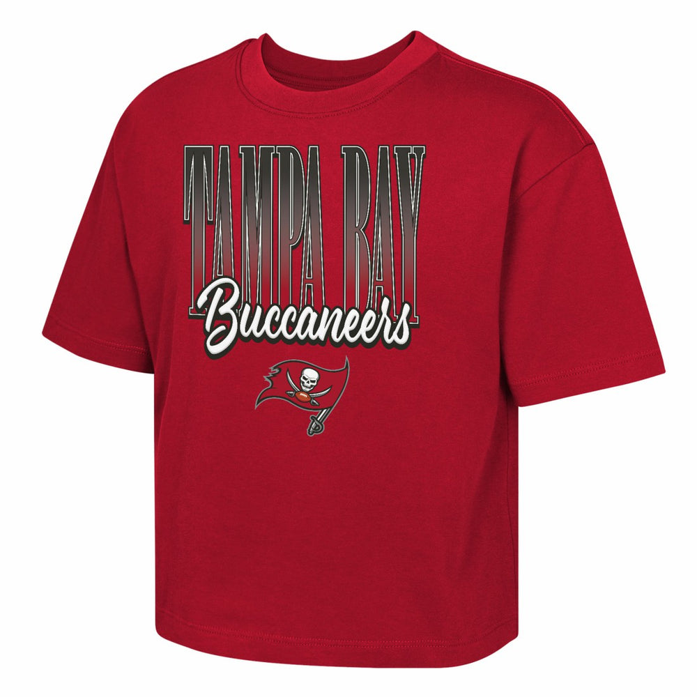 Tampa Bay Buccaneers Outerstuff Girls Youth Big City Boxy T-Shirt - Red outlet