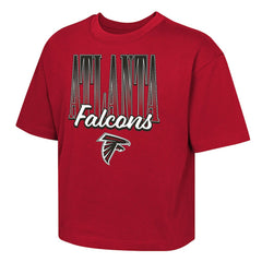 Atlanta Falcons Outerstuff Girls Youth Big City Boxy T-Shirt - Red online