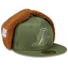 Los Angeles Lakers x Alpha Industries Dog Ear 59FIFTY Fitted Hat - Olive | New Era sale