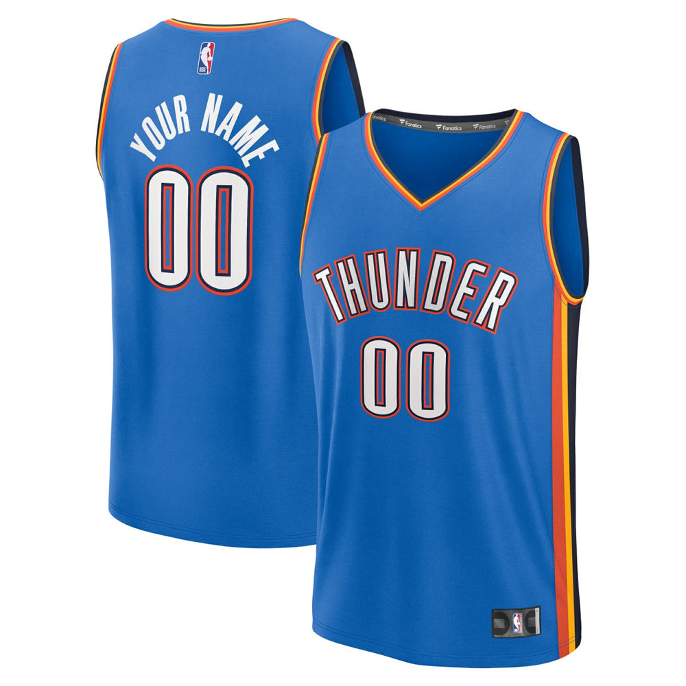 Oklahoma City Thunder Fast Break Custom Jersey - Icon Edition - Blue | Fanatics discount