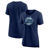 Winnipeg Jets Women's Slow Whistle Tri-Blend T-Shirt Navy
