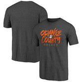 Anaheim Ducks Shoot to Score Tri-Blend T-Shirt Charcoal