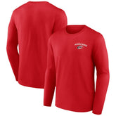 Carolina Hurricanes Team Lockup Long Sleeve T-Shirt Red