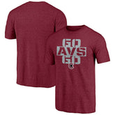 Colorado Avalanche Shoot to Score Tri-Blend T-Shirt Burgundy