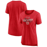 Detroit Red Wings Women's Hit the Ice Tri-Blend T-Shirt Red