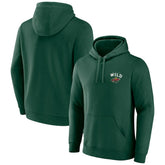 Minnesota Wild Team Lockup Pullover Hoodie Green