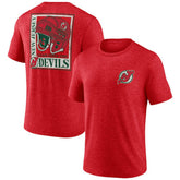 New Jersey Devils Earnest Will Tri-Blend T-Shirt Red
