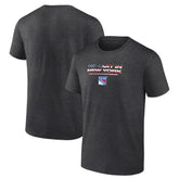 New York Rangers Stars and Stripes T-Shirt Charcoal