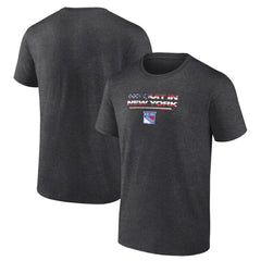 New York Rangers Stars and Stripes T-Shirt Charcoal