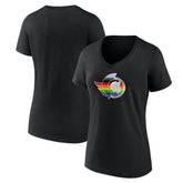 Ottawa Senators Women's NHL Pride V-Neck T-Shirt Black