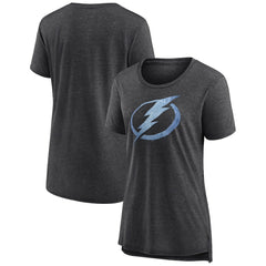 Tampa Bay Lightning Women's Pond Hockey Tri-Blend T-Shirt Gray