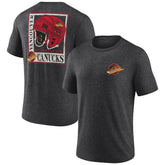 Vancouver Canucks Earnest Will Tri-Blend T-Shirt Charcoal