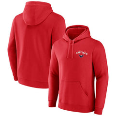 Washington Capitals Team Lockup Pullover Hoodie Red